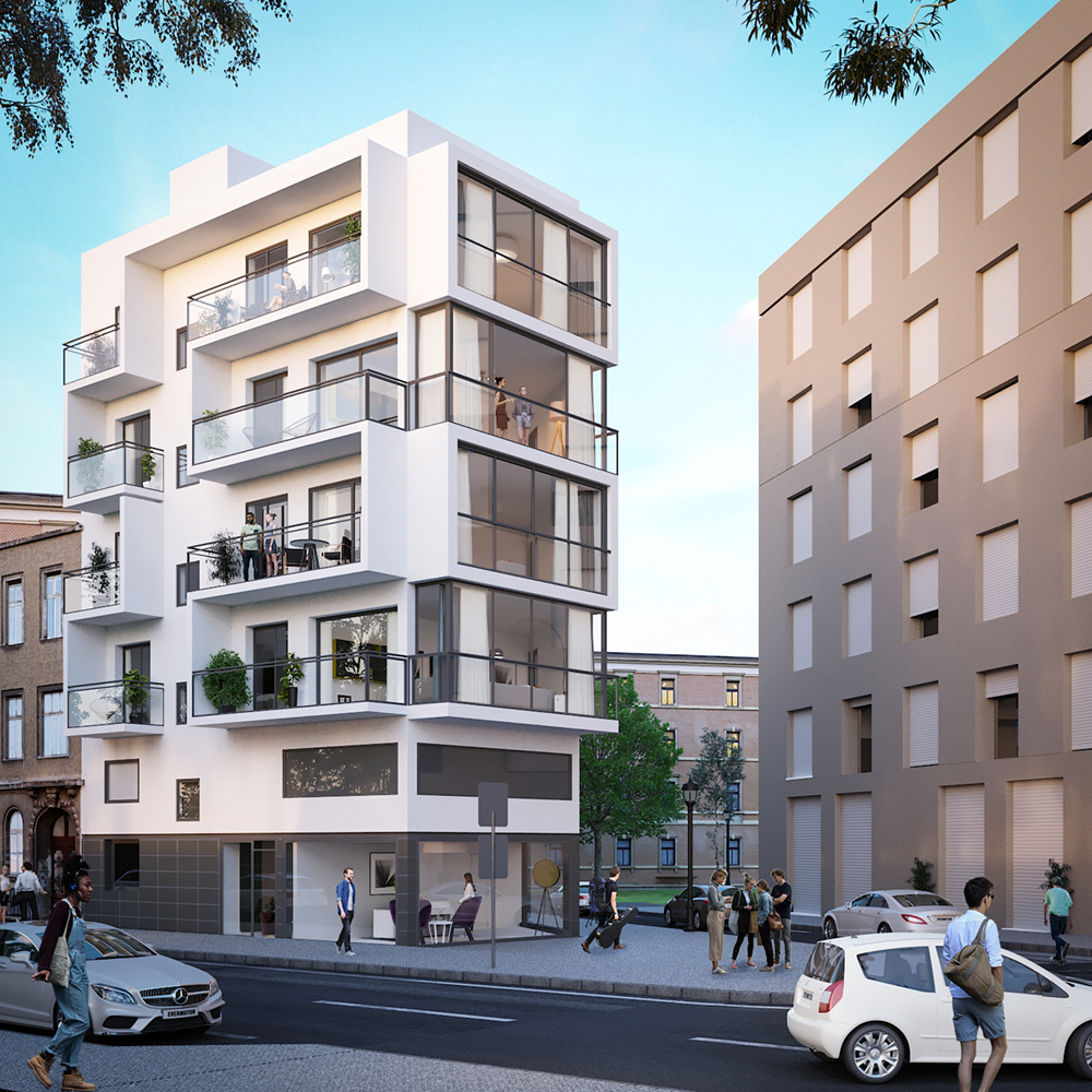 Fachada de obra nueva